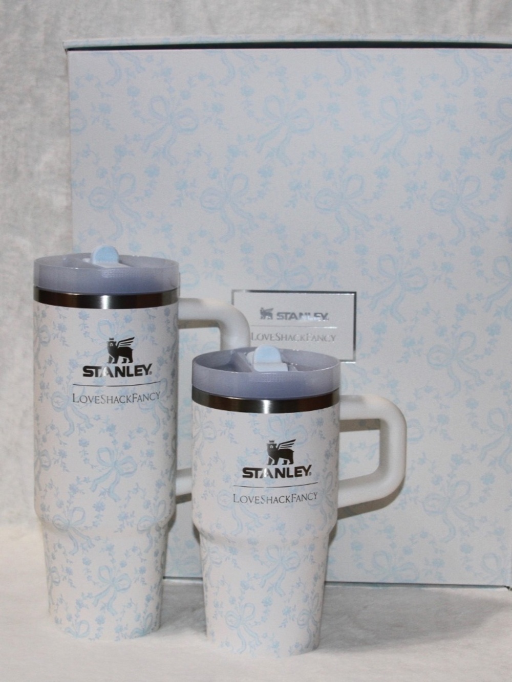 2 pc Stanley x LoveShackFancy Coquette Bow The Quencher ProTour Tumbler Set NEW!